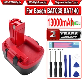 Аккумулятор 13000 мАч для Bosch BAT038 BAT140 BAT040 BAT041 BAT159 2607335275 2607335533 2607335534 2607335711 2607335465 26073356
