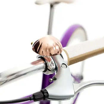 Латунный рожок, антиокислительный велосипедный звонок, простая установка, ударопрочный Компактный безопасный велосипедный звуковой сигнал.