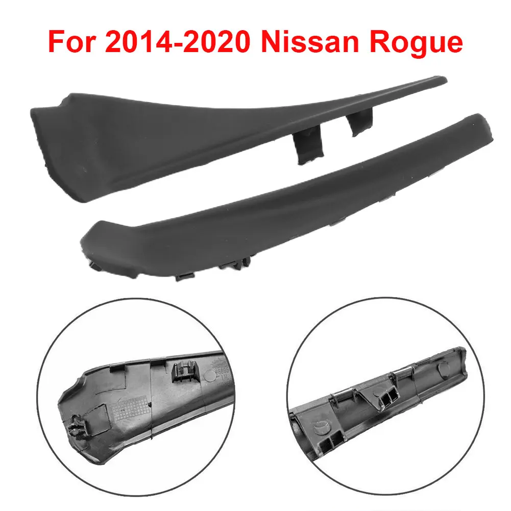 Для Nissan X-Trail Rogue 2014-2018 2шт. Автомобильный передний стеклоочиститель Боковая Накладка Передний Рычаг стеклоочистителя Капот Легкий 1