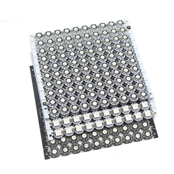 4-Контактный WS2812B Светодиодные чипы и радиатор 5V SMD 5050 RGB модули пикселей микросхемы WS2811, черно-белая печатная плата