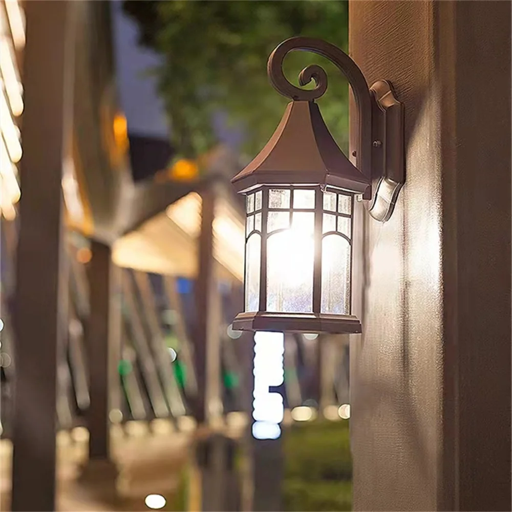 Наружный светильник DLMH Светодиодные бра Настенные светильники Классические водонепроницаемые для оформления балкона в стиле ретро 1