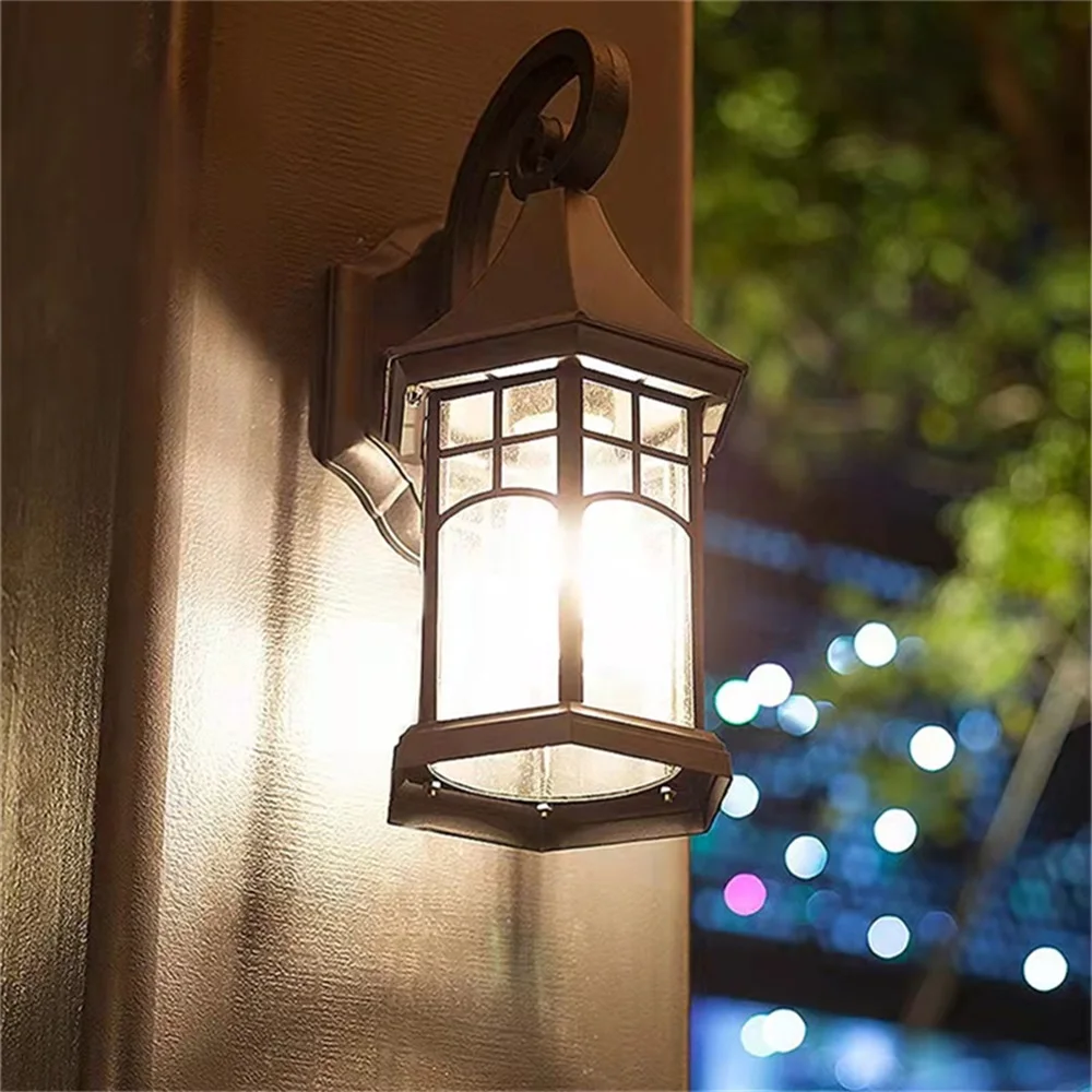 Наружный светильник DLMH Светодиодные бра Настенные светильники Классические водонепроницаемые для оформления балкона в стиле ретро 2