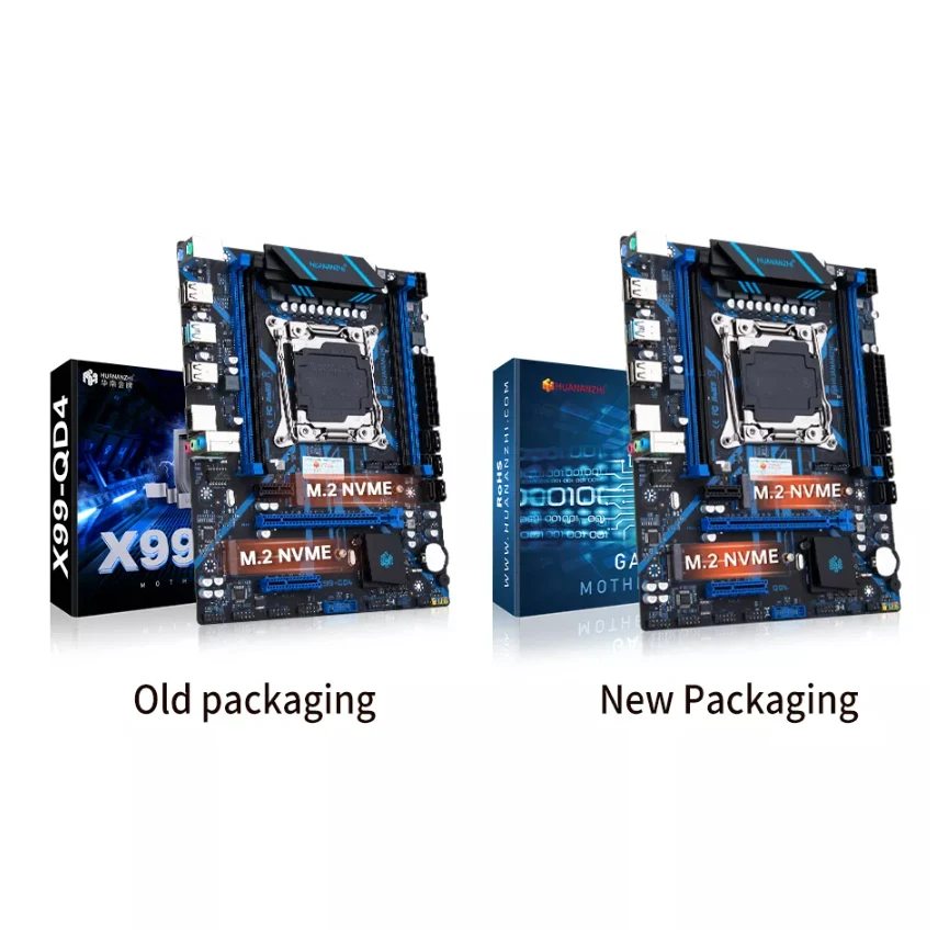 Материнская плата HUANANZHI QD4 X99 с комбинированным комплектом XEON E5 2667 V4 64 ГБ 2133 МГц (4*16G) DDR4 REG ECC Память NVME NGFF USB 3.0 4