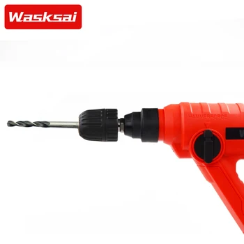 WASKSAI Electric Hammer Преобразует Адаптер для электрической дрели 0,8-10 мм, сверлильный патрон с двумя углублениями и двумя пазами SDS