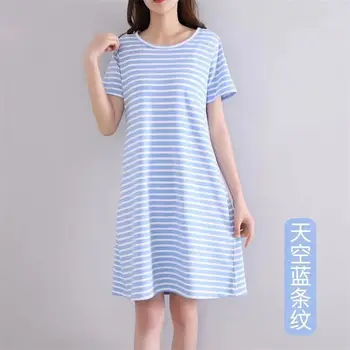 Женская пижама, сексуальное летнее платье для сна, женская домашняя одежда, хлопковая ночная рубашка, искусственный шелк, соответствующий комплект домашней одежды