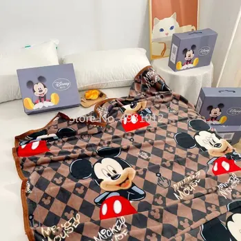 Детское одеяло Disney Noble Frozen с Микки Маусом, Мягкое Антибактериальное, Антистатическое на диван-кровать, простыня для детей, подарок для взрослых для мальчиков и девочек