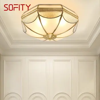 SOFITY Nordic Light, Роскошный Латунный Потолочный светильник, Современные Винтажные Креативные светодиодные Подвесные светильники, Декор для дома, Гостиной, Спальни