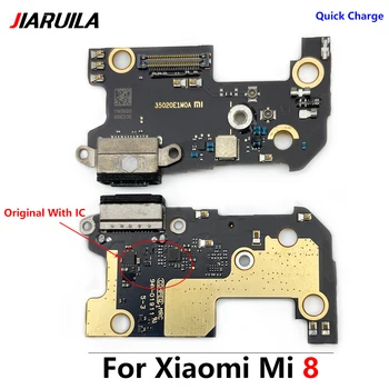 Оригинальная новая плата зарядного устройства PCB Flex для Xiaomi Mi 8 Разъем для зарядки USB-порт Запчасти для Mi 8 Lite Mi 8 Pro
