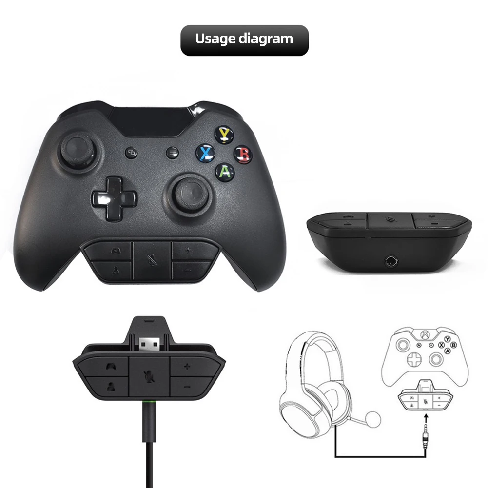 Аудиопередатчик для Контроллера Xbox One Адаптер Гарнитуры Беспроводной Геймпад Усилитель Звука Адаптер Для Игровых Аксессуаров XBOX One 4