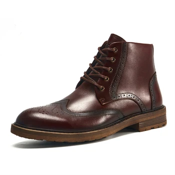 Ковбойские ботинки Martin, мужская обувь на шнуровке, винтажная модельная обувь в британском стиле для деловых встреч в офисе, официальные ботильоны Мужские 21121