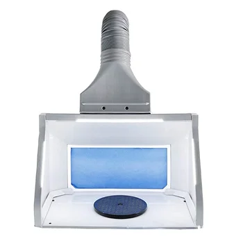 Набор светодиодных источников света Принадлежности для дома Комплект для покрасочной камеры Вытяжной фильтр HS-E550BLK Малярный вентилятор Аспиратор Пистолет-распылитель