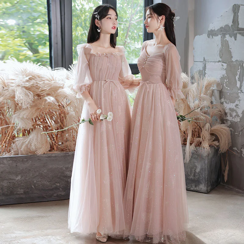 Платье подружки невесты Xianqi 2023 Новое розовое платье Свадебное платье для сестер Женское платье длинное вечернее платье Платья подружек невесты 2