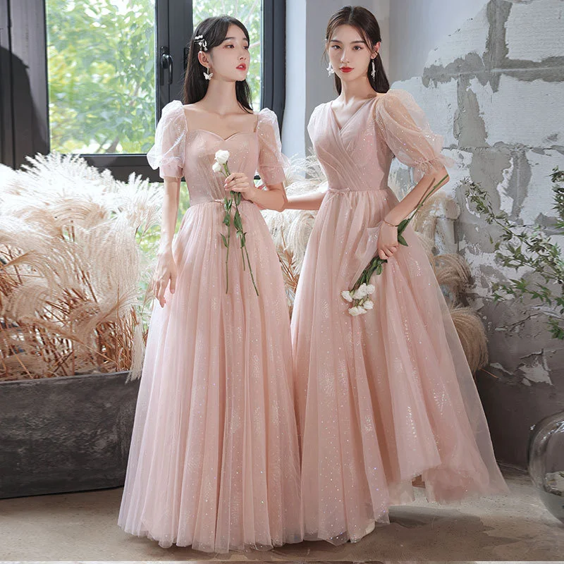 Платье подружки невесты Xianqi 2023 Новое розовое платье Свадебное платье для сестер Женское платье длинное вечернее платье Платья подружек невесты 3