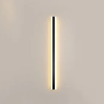 Современный настенный светильник Простое креативное наружное освещение с длинной полосой, светодиодный водонепроницаемый настенный светильник, наружная стена во дворе, лампа для коридора