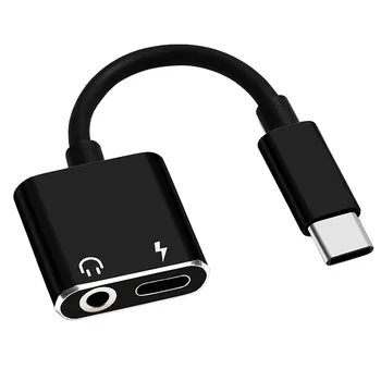 Конвертер USB Type C 2 в 1 в 3,5 мм разъем Aux OTG адаптер для Xiaomi Huawei Удлинитель зарядного кабеля USB C Адаптеры для наушников