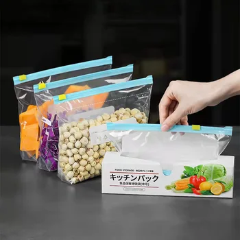 Многоразовая крышка для пищевых продуктов, сумка для хранения пищевых фруктов и овощей, Эластичная пластиковая сумка для хранения свежих продуктов, кухонные принадлежности для дома