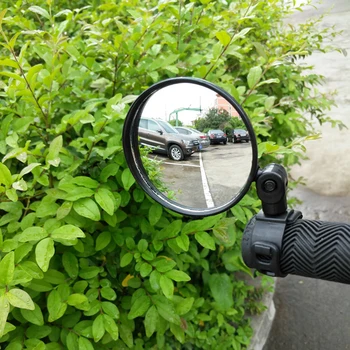 Портативное велосипедное зеркало Велосипедное Мини Регулируемое Зеркало заднего вида на руле, поворачивающееся на широкий угол для MTB шоссейного велосипеда, Аксессуары для велоспорта