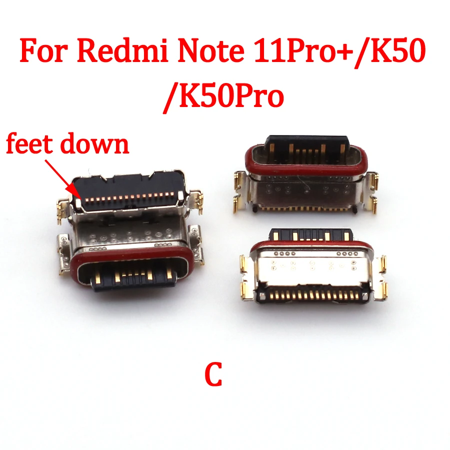 10 шт. USB-Порт Для зарядки Xiaomi Civi Redmi K50 10C Note 11 E Pro/11S/11E/11Pro/Note11S/Note11 Pro +/Pad 5 Разъем Для Зарядного устройства 3