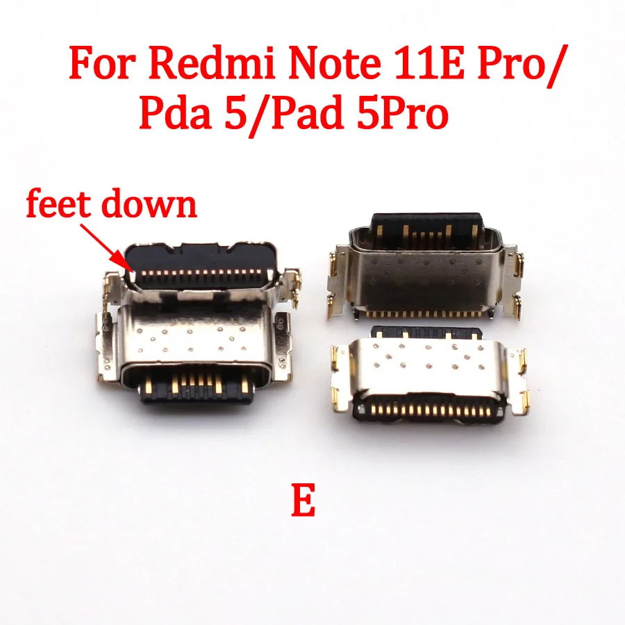 10 шт. USB-Порт Для зарядки Xiaomi Civi Redmi K50 10C Note 11 E Pro/11S/11E/11Pro/Note11S/Note11 Pro +/Pad 5 Разъем Для Зарядного устройства 5