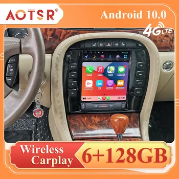 128 ГБ автомагнитолы 2din Android 10.0 для Jaguar S-TYPE 2001-2009 автомобильный мультимедийный плеер, стереоприемник, GPS-навигатор