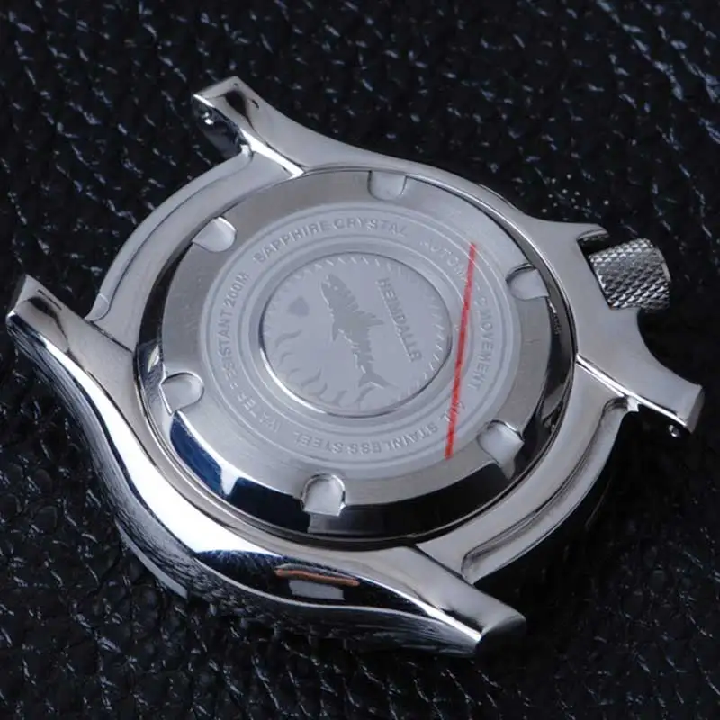 Мужские часы для дайвинга Heimdallr Puffer Fish Сапфировые Водонепроницаемость 200 м Японский механизм NH36A Полностью Светящиеся Мужские Механические часы 5