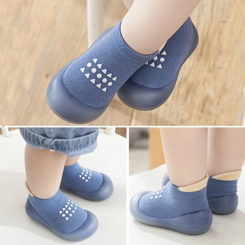 Обувь для маленьких мальчиков, Детские носки, нескользящие носки для пола, Обувь для мальчиков и девочек на мягкой резиновой подошве, обувь для малышей, детские пинетки 1
