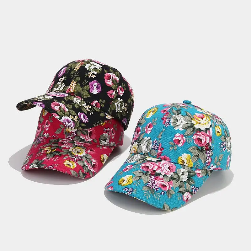 Бейсболка Four Seasons с акриловым мультяшным цветочным принтом, регулируемые уличные шляпы-снэпбэк для девочек и женщин 171 1