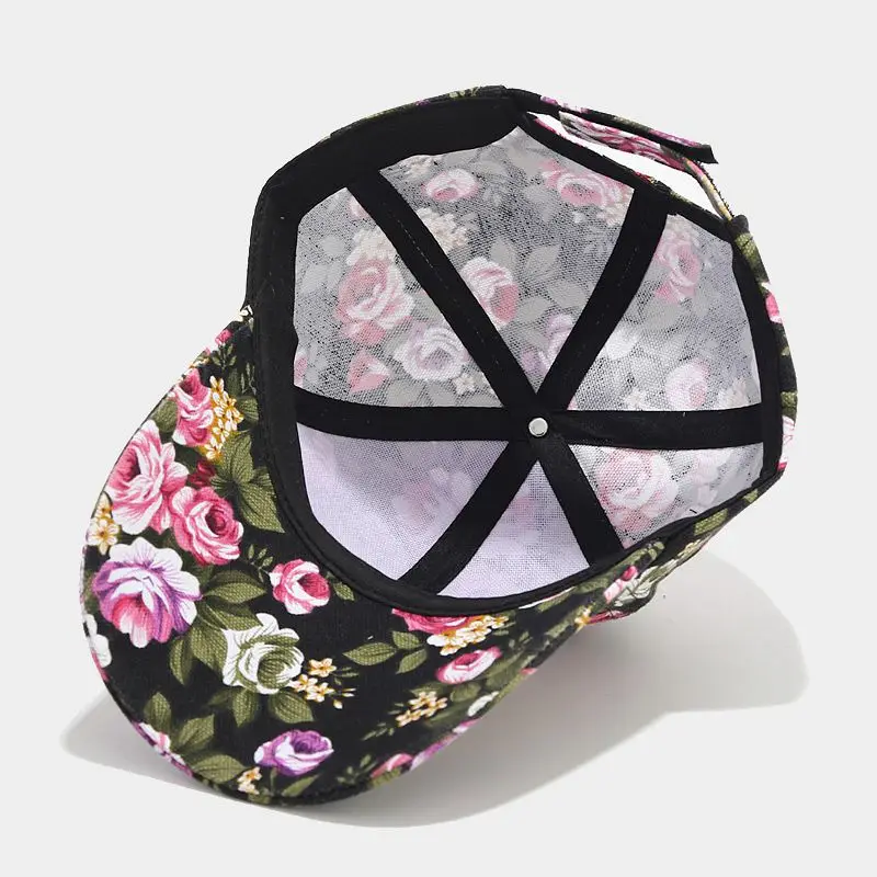 Бейсболка Four Seasons с акриловым мультяшным цветочным принтом, регулируемые уличные шляпы-снэпбэк для девочек и женщин 171 4