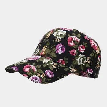 Бейсболка Four Seasons с акриловым мультяшным цветочным принтом, регулируемые уличные шляпы-снэпбэк для девочек и женщин 171