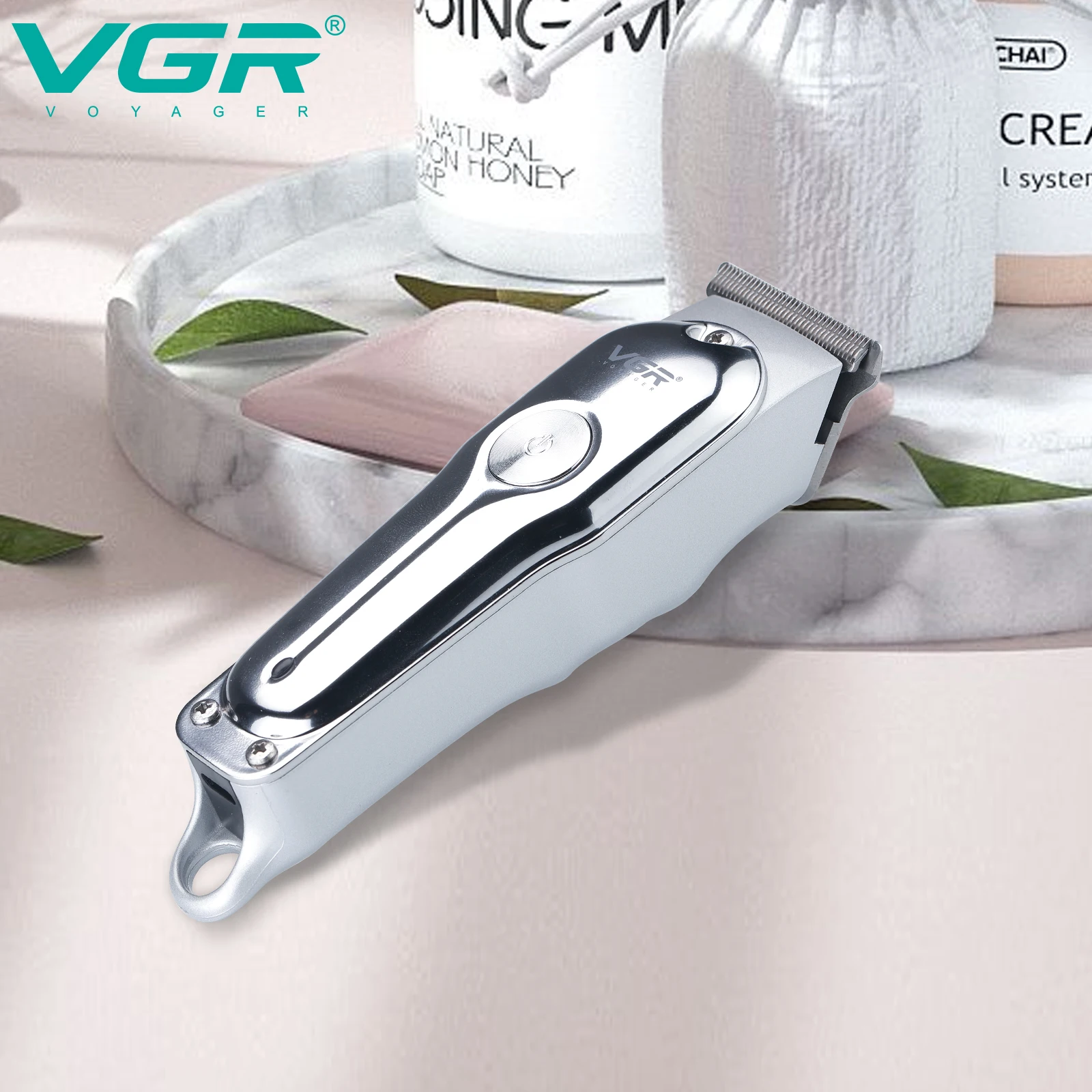 Электрическая машинка для стрижки волос VGR, профессиональная машинка для стрижки волос, мини-парикмахерская, перезаряжаемый триммер для волос для мужчин V-071 5
