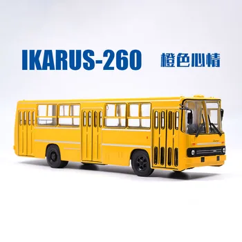 Изготовленный под давлением Российский городской легковой автомобиль Ikarus-260 в соотношении 1: 43, автобус из сплава, статический дисплей, подарочные игрушки, коллекция 18 лет