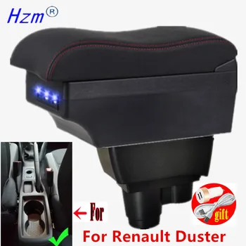 Для Renault Dacia Duster 2 3 Ⅱ Ⅲ Коробка Подлокотника 2018-2022 Для Хранения Центральной Консоли Автомобиля Автомобильные Аксессуары с USB Зарядкой