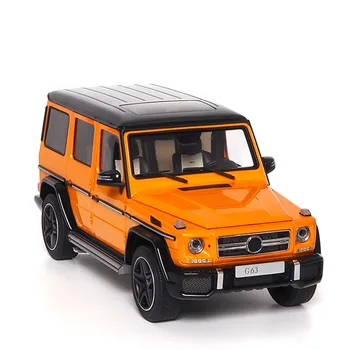 Литье под давлением в масштабе 1:18 Benz G63 W463 2017, лимитированная коллекция моделей автомобилей из оранжевого сплава, имитация статического украшения, подарок для любителей хобби
