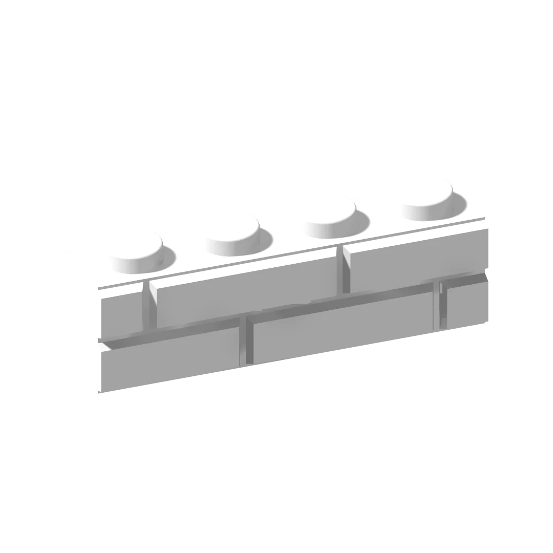 10 шт. Часть MOC, совместимая с 15533, модифицированная 1 * 4 С профилем каменной кладки, строительные блоки Assmble, Игрушки для детей, творческие подарки 1