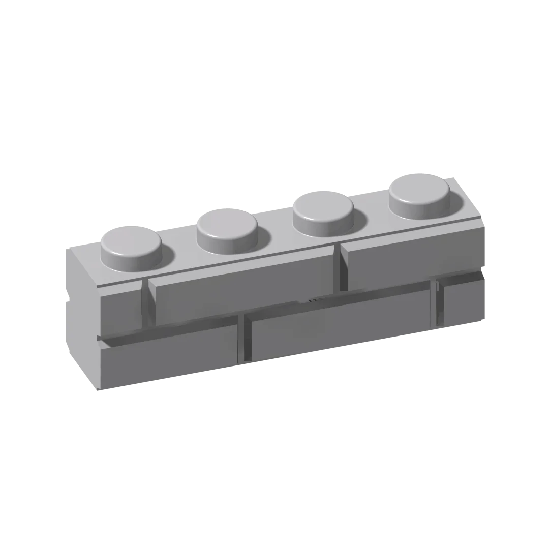 10 шт. Часть MOC, совместимая с 15533, модифицированная 1 * 4 С профилем каменной кладки, строительные блоки Assmble, Игрушки для детей, творческие подарки 3