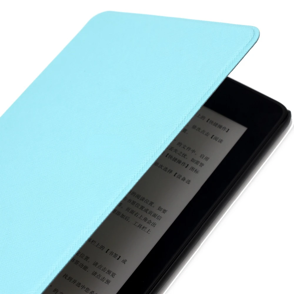 Новое Поступление Чехол-накладка для Планшета Paperwhite 4 2018 Ultra Slim Smart Leather Case Cover 3