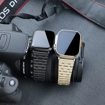 Для Apple watch ultra 49 мм 7 8 45 мм 41 мм ремешок из нержавеющей стали correa для iwatch SE 6 5 4 3 ремешок 44 мм 42 мм 40 мм 38 мм браслет
