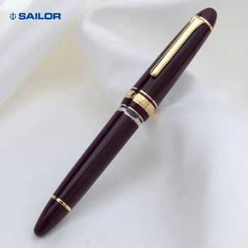 Перьевая ручка Sailor Поршневого типа с золотым пером 21 Карат, Вращающаяся для ингаляции, Школьные Канцелярские принадлежности
