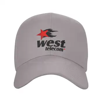 Логотип West Telecom Модная качественная Джинсовая кепка Вязаная шапка Бейсболка