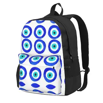 Сглаз Для женщин, мужчин, подростков, дорожные школьные сумки для ноутбуков Notmydesign Blue Evileye Preppy Cute