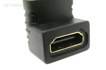 Преобразователи HDMI-адаптеров под Углом 90 градусов HDMI Male To HDMI Female для 1080P HDTV Кабельный Адаптер Конвертер Удлинитель 500 шт./лот