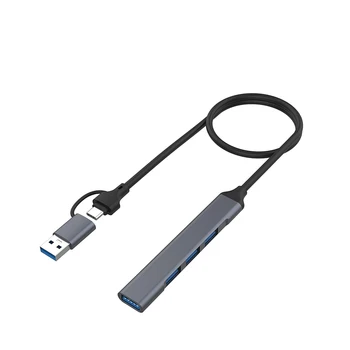 Портативный расширитель порта USB 3.0 Мультимедийный интерфейс высокой четкости для ноутбука планшета телефона Многофункциональное расширение SP99