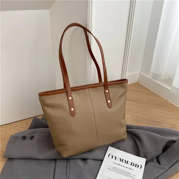 Брендовая модная трендовая сумка-тоут, роскошные дизайнерские сумки, женские сумки с верхней ручкой из натуральной кожи, женские повседневные винтажные сумки через плечо подмышками