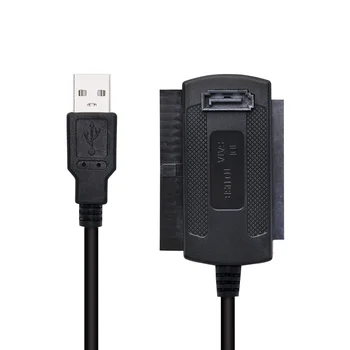 Кабель USB 2.0 к IDE SATA 3 в 1 S-ATA 2,5 3,5 Дюймов Жесткий Диск HDD Адаптер Конвертер Кабель Для ПК Ноутбук