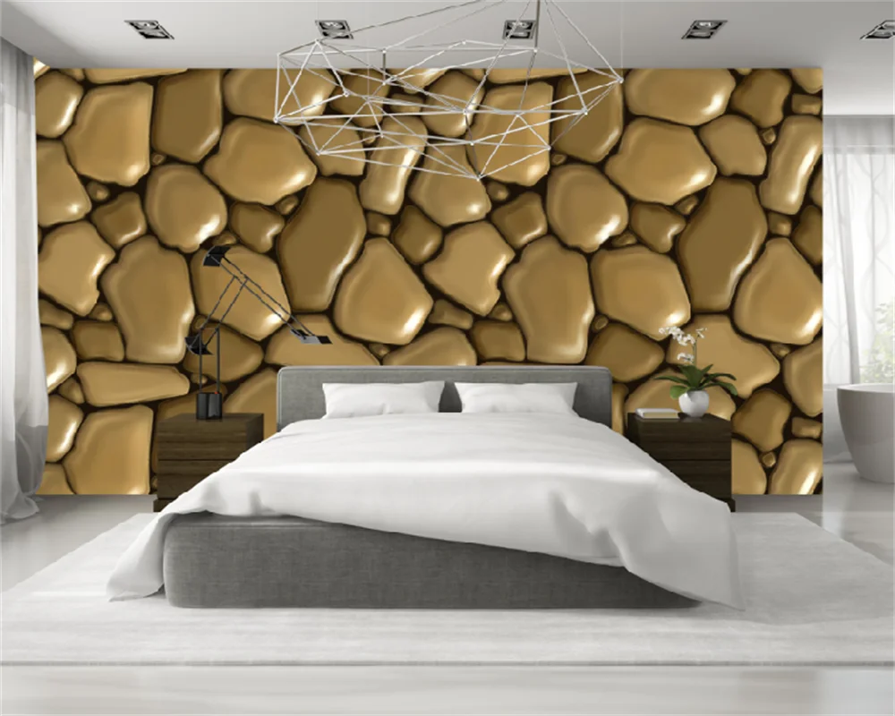 Пользовательские обои 3D стерео HD простая мода галька камень гостиная спальня диван фон украшение стены живопись behang 0