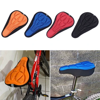 1ШТ Супер Мягкий утолщенный силиконовый чехол для сиденья, чехол для седла горного велосипеда, Силиконовая губка-гель, Незаменимый аксессуар для велосипеда