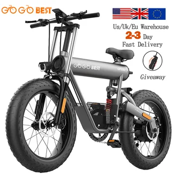Новый дизайн Китайской фабрики Gogobest GF500 E Bike 48v 20Ah Электрический Горный Велосипед 750 Вт 20-дюймовая Толстая Шина Электрический Велосипед