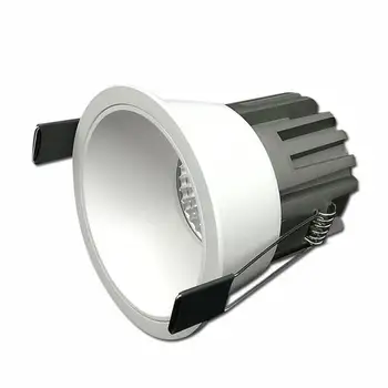 Светодиодный светильник 10 Вт с регулируемой яркостью из толстого алюминия, Встраиваемый Точечный светильник для спальни, кухни, внутреннего светильника