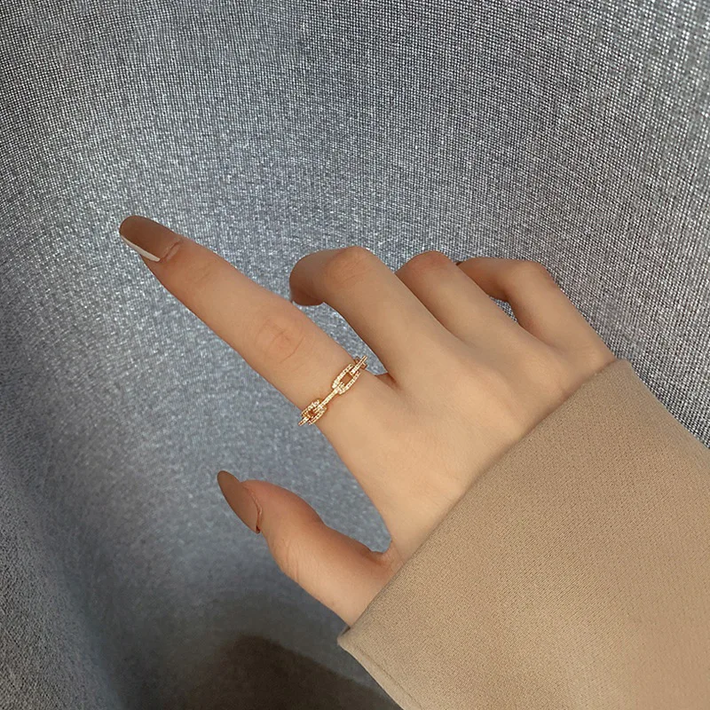 Ретро кольцо с микронабором, женское кольцо из стерлингового серебра s925 пробы, ниша ins, кольцо на указательный палец, универсальное простое кольцо с холодным ветром 2