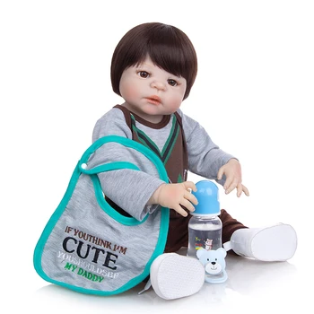 KEIUMI 23-дюймовая кукла Reborn Boy Alive, силиконовая, всего тела, 57 см, реалистичная кукла для новорожденных, для рождественских подарков ко Дню защиты детей